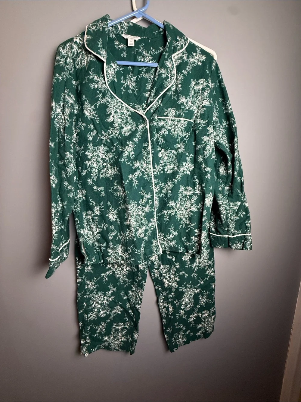 Charter Club Intimates 100% Cotton Flannel 2-Pc Flannel Pajamas Women’s Size M